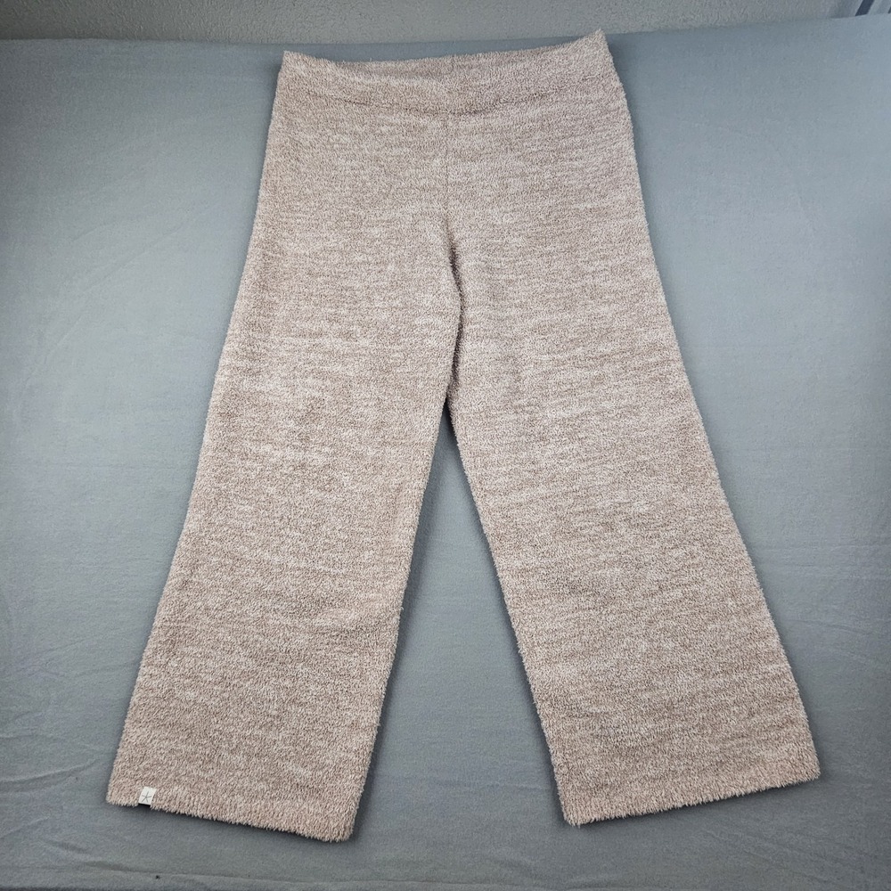 Barefoot Dreams Womens 1X Pink Cozy‎ Chic Teddy Knit Lounge Pants Plus Soft